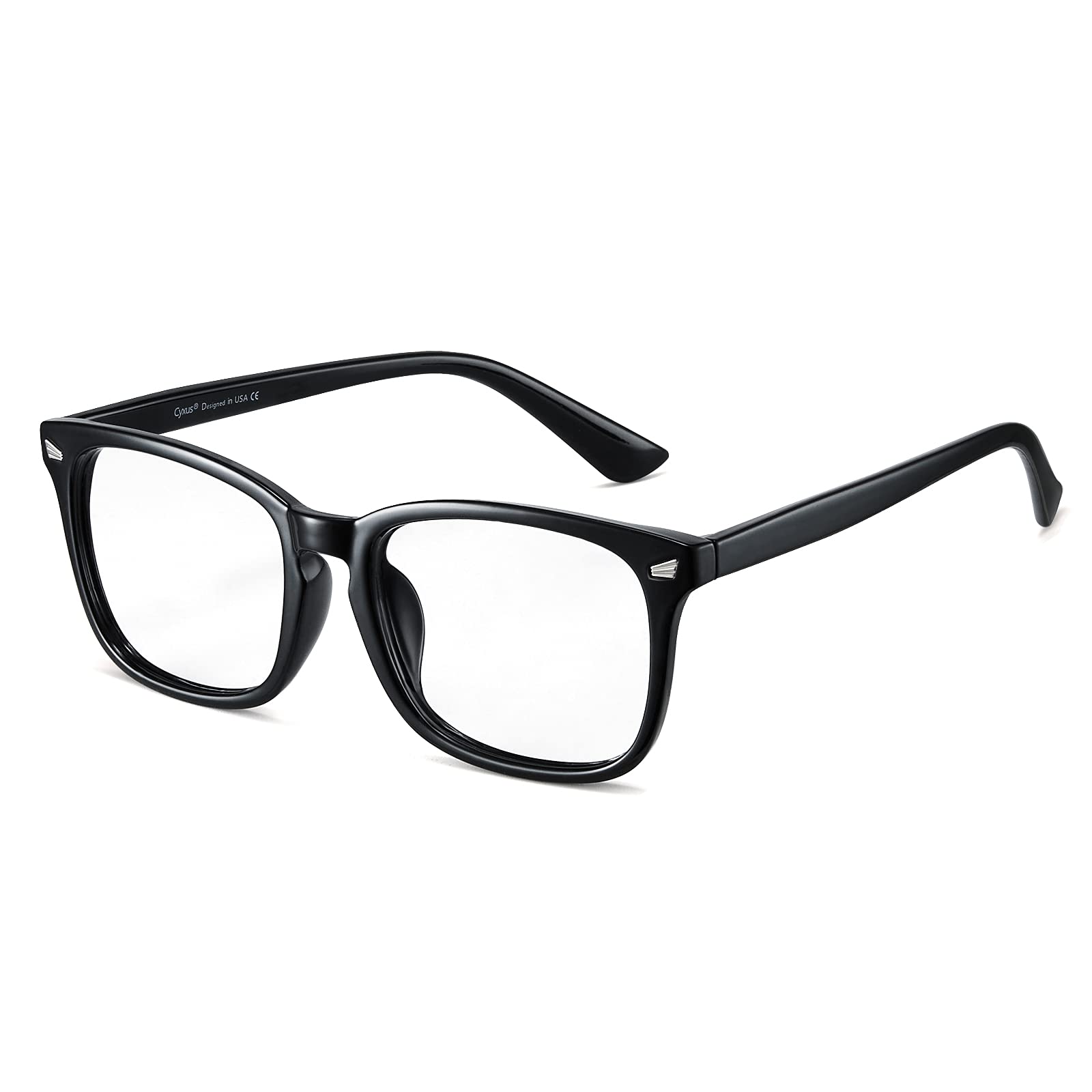 DUCO Blaulichtfilter Brille Damen Herren Ohne Stärke Brille für  PC/TV/Gaming/Handy mit UV-Schutz Blaufilter Brille 5201