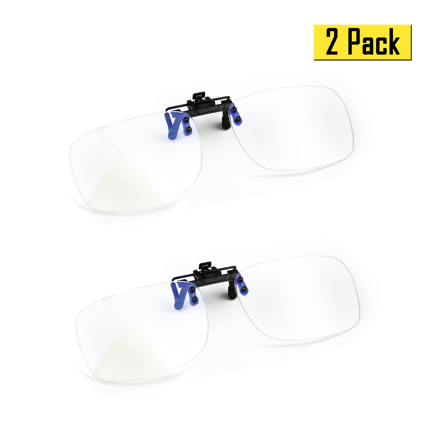 2 pack Blue Light Blocking Clip On Glasses 8099T44 Clip On Computer Glasses cyxus